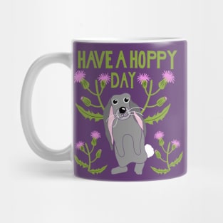 Have a Hoppy Day Floppy Eared Bunny Graphic Mug